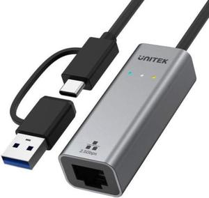 Unitek Adapter USB-A/C na RJ45 2.5 G Ethernet - 2877124842