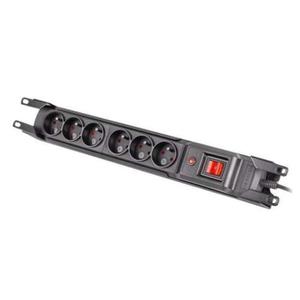 ARMAC MULTI M6 RACK 19" PROTECTING POWER STRIP 6X SOCKETS, 3M CABLE, BLACK - 2878002017