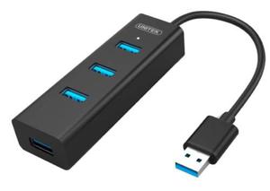 Unitek Hub 4x USB 3.0; BC1,2; CZARNY - 2877432998