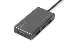 Digitus HUB/Koncentrator 4-portowy USB 3.0 SuperSpeed, aktywny, aluminium - 2877897182