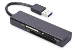 EDNET Czytnik kart 4-portowy USB 3.0 SuperSpeed (Compact Flash, SD, Micro SD/SDHC, Memory Stick), czarny - 2877666458
