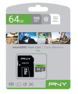 PNY Karta pamici MicroSDXC Elite 64GB P-SDUX64U185GW-GE - 2877897197