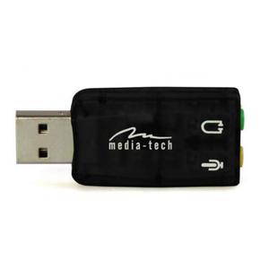 Media-Tech VIRTU 5.1 USB - Karta dwikowa USB oferujca wirtualny dwik 5.1 MT5101 - 2875298035