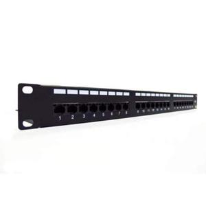 Digitus Patch panel 19" 24 porty, kat.6, S/FTP, 1U, wspornik kablowy, czarny (kompletny) - 2876580906