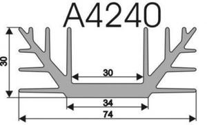 Radiator A4240 L-10cm - 2869639451