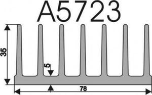 Radiator A5723 L-10cm - 2871686644