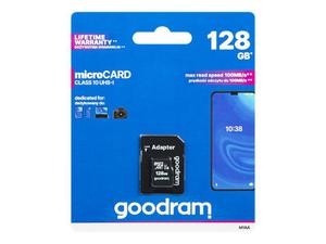 Karta SD 128GB micro+adapter GOODRAM class10 - 2871502124