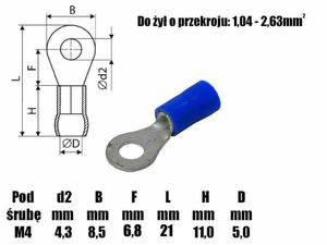 Konektor oczkowy KOB-4 601038 - 2835344620