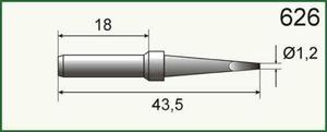 Grot do stacji lut. SL10-20-30 1,2mm - SR626 - 2867316116