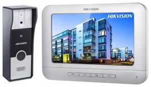 Wideodomofon 7" HIKVISION bezsuchawkowy 4-przew. instalacja / DS-KIS202T - 2871686550