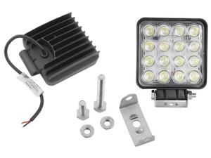 Lampa robocza LEDx16 48W 12V-90V kwadratowa flood / LxLA232 - 2871995444