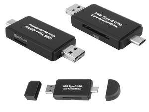 Czytnik kart pamici 5w1 SD / micro-SD / USB / USB-C / micro-USB / LxM159 - 2871686589
