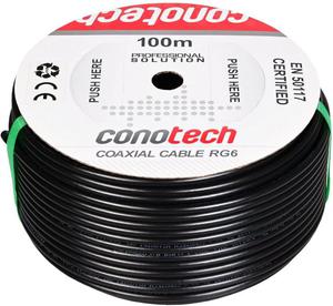 Conotech Kabel koncentryczny antenowy telewizyjny satelitarny el CU NS100TRI GEL (100m) - 2874099743