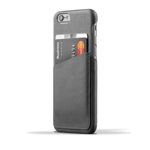 Mujjo Wallet - etui skrzane do iPhone 6/6s (szary) - 2859480003