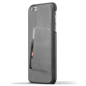 Mujjo Wallet 80 - etui skrzane do iPhone 6/6s Plus (szary) - 2859480006