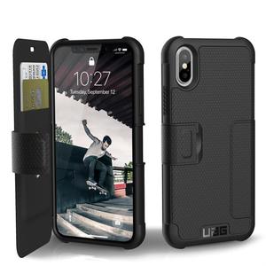 UAG Metropolis - obudowa ochronna z klapk do iPhone Xs / X (czarna) - 2859480338