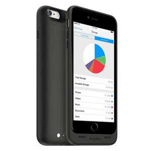 Mophie Space Pack - obudowa z bateri i pamici 32GB do iPhone 6 Plus /6S Plus czarna - 2859480470