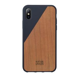 Native Union Clic Wooden - obudowa ochronna do iPhone X (marine) - 2859480622