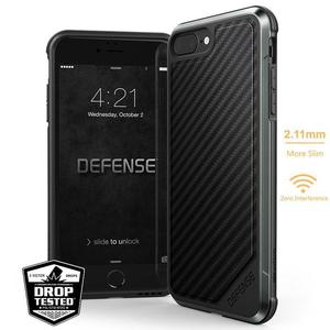 X-Doria Defense Lux - Etui aluminiowe iPhone 8 / 7 Plus (Black Carbon Fiber) - 2859480713