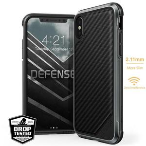 X-Doria Defense Lux - Etui aluminiowe iPhone X (Black Carbon Fiber) - 2859480716