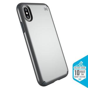 Speck Presidio Metallic - Etui iPhone X (Grey Metallic) - 2859480828