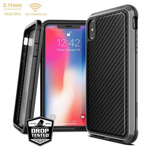 X-Doria Defense Lux - Etui pancerne iPhone Xs Max (czarny karbon) - 2859481074