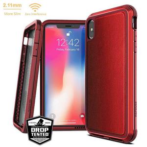 X-Doria Defense Lux - Etui pancerne iPhone Xs Max (czerwona skra) - 2859481076