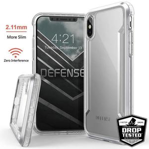 X-Doria Defense Shield - Etui aluminiowe iPhone Xs / X (srebrna ramka) - 2859481077