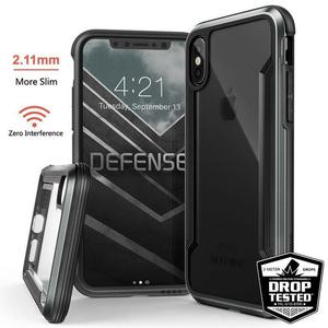 X-Doria Defense Shield - Etui aluminiowe iPhone Xs / X (czarna ramka) - 2859481083