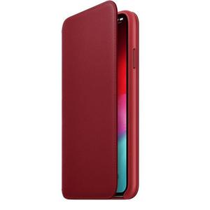 Apple Leather Folio - Skrzane etui iPhone Xs Max z kieszeniami na karty (czerwony) (PRODUCT)RED - 2859481199