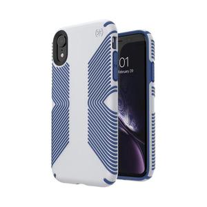 Speck Presidio Grip - Etui do iPhone XR (Jasny szary/Niebieski) - 2859481334