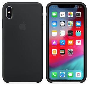 Apple Silicone Case - Silikonowe etui iPhone Xs Max (czarny) - 2859481374