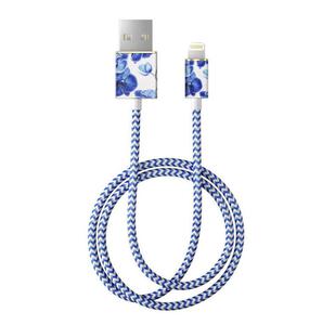 iDeal Fashion Cable - kabel lightning 1m (Baby Blue Orchids) - 2859481411