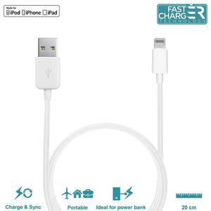 PURO Kabel poczeniowy USB Lightning MFi 20cm (biay) - 2859481416