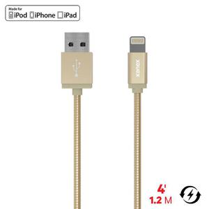 Kanex Premium DuraFlex Lightning - Kabel MFi z Lightning 1.2 m (Gold) - 2859481442