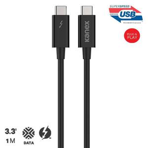 Kanex kabel Thunderbolt 3 USB-C 20Gbps 1m (czarny) - 2859481444