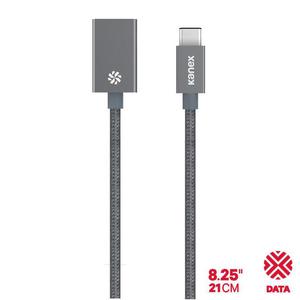 Kanex przejciwka DuraBraid Aluminium z USB-C na USB 3.0 typ A (Space Grey) - 2859481464