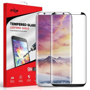 Zizo Full Edge Szko ochronne 9H na cay ekran Samsung Galaxy S8 (czarna ramka) - 2859481645