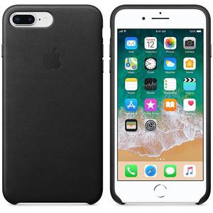 Apple Leather Case - oryginalne skrzane etui iPhone 8 Plus / 7 Plus (czarne) - 2859481792