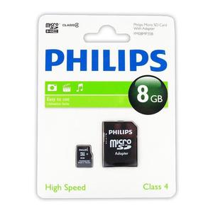 Philips Karta Pamici Micro SDHC 8GB Class 4 + Adapter - 2859481861