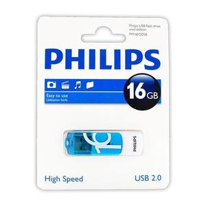 Philips Pendrive USB 2.0 16GB - Vivid Edition (niebieski) - 2859481864