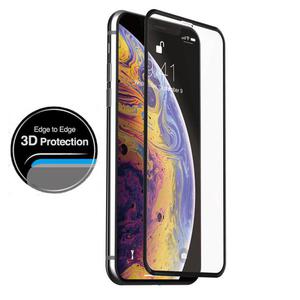 Just Mobile Xkin 3D - Szko hartowane iPhone Xs / X (czarna ramka) - 2859481907