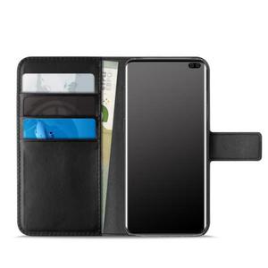 PURO Booklet Wallet Case - Etui z klapk Samsung Galaxy S10 PLUS (czarny) - 2859482043