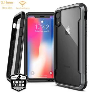 X-Doria Defense Shield - Etui aluminiowe iPhone XR (czarne) - 2859482200