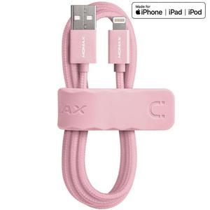 Momax Elite - Kabel USB do Lightning MFi + elastyczny stojak 1m (Rose Gold) - 2859482269