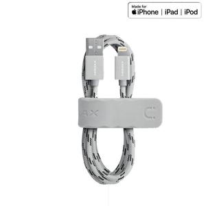 Momax Elite - Kabel USB do Lightning MFi + elastyczny stojak 1 m (srebrny) - 2859482270