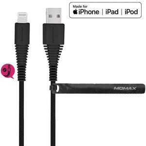 Momax Tough - Kabel USB na Lightning MFi 2 m (czarny) - 2859482271