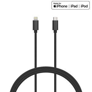 Kanex DuraBraid - Kabel USB-C (Power Delivery) na Lightning MFi 1,2 m (czarny) - 2859482360