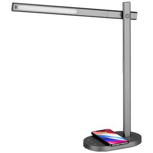 Lampa LED na biurko Momax Q.Led Desk z adowark Qi do iOS i Android 10W (szary) - 2859482425
