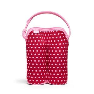 BUILT Bottle Buddy - Termoopakowanie do butelek podwjne (Baby Pink Mini Dots) - 2859482562